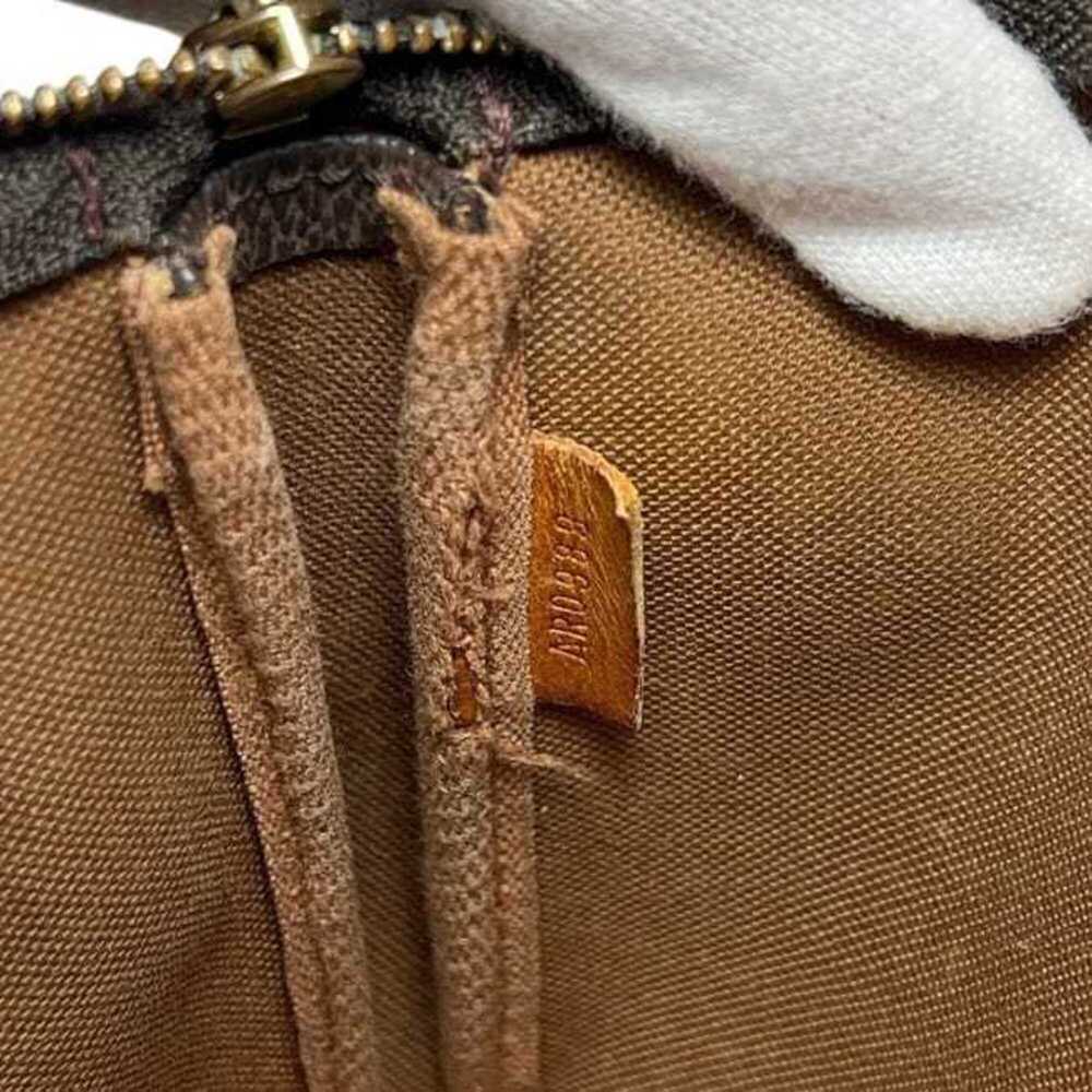 LOUIS VUITTON Authentic Brown Monogram Leather Pochette Pouch - Picture 4 of 11